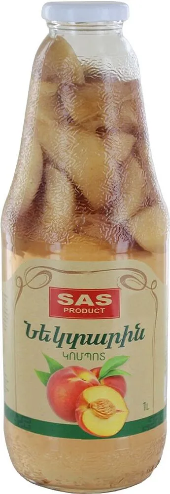 Կոմպոտ նեկտարինի «SAS Product» 1լ
