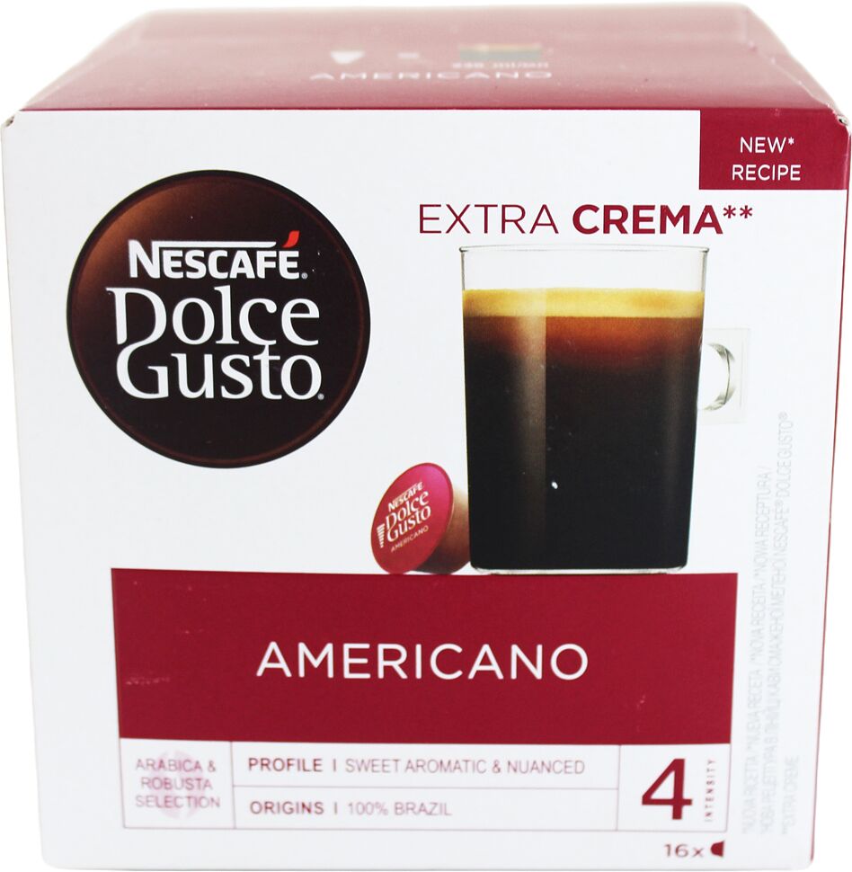 Coffee capsules "Nescafe Dolce Gusto Americano" 136g
