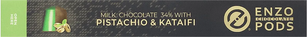 Chocolate capsules "Enzo Pods Pistachio & Kataifi" 70g ± 3.5g

