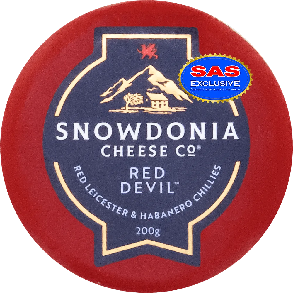 Red leicester cheese with habanero pepper "Snowdonia Cheese Red Devil" 200g
