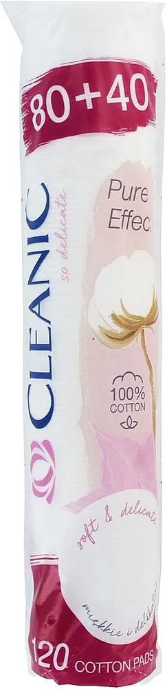 Cotton pads "Cleanic" 120pcs