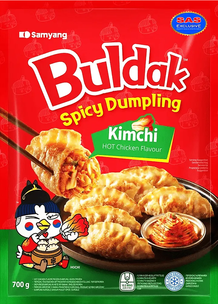 Dumplings with chicken & kimchi flavor "Samyang Buldak Spicy Dumpling Kimchi" 700g