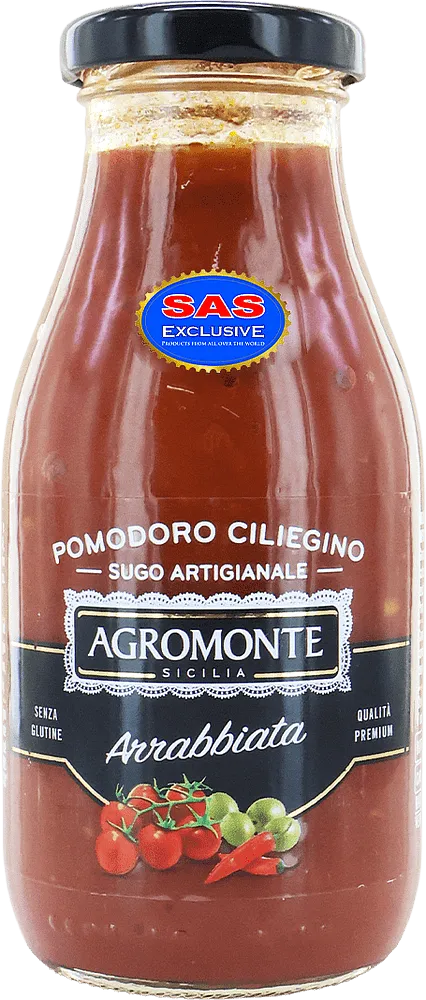 Sauce arrabiata "Agromonte Pomodoro Ciliegino Arrabbiata" 260g