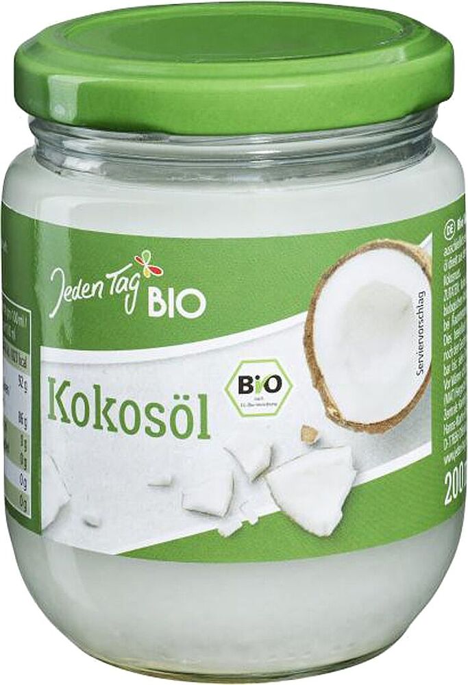 Coconut oil "Jeden Tag Bio" 200ml