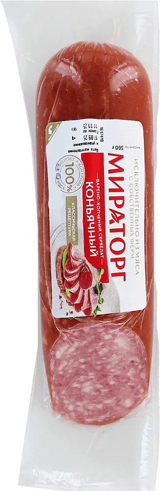 Boiled smoked servelat sausage "Miratorg" 300g