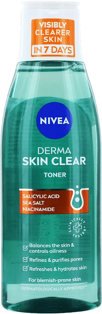 Դեմքի տոնիկ «Nivea Derma Skin Clear» 200մլ
