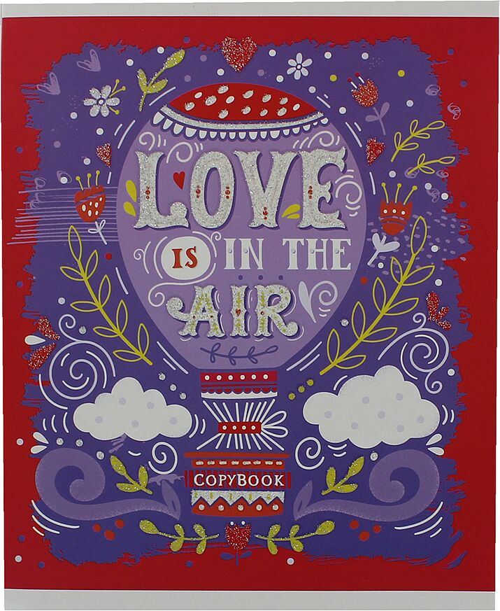 Տետր վանդակավոր «Love is in the Air» 48 թերթ