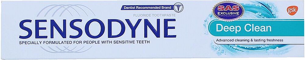 Toothpaste "Sensodyne Deep Clean" 75ml