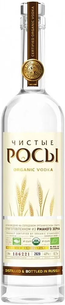 Rye vodka "Chistiye Rosi Organic" 0.5l
