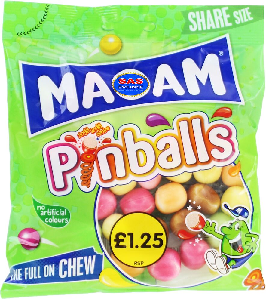 Chewy candies "Maoam Pinballs" 140g
