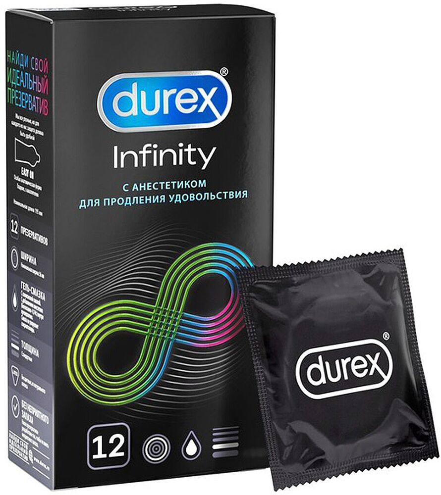 Պահպանակ «Durex Infinity» 12հատ
