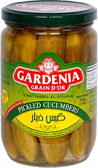 Pickled cucumber "Gardenia" 600g
