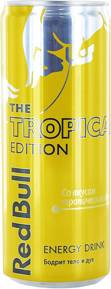 Էներգետիկ գազավորված ըմպելիք «Red Bull The Tropical Edition» 0.25լ 