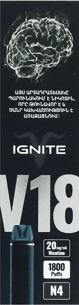 Electric pod "Ignite V18 N4" 1800 puffs
