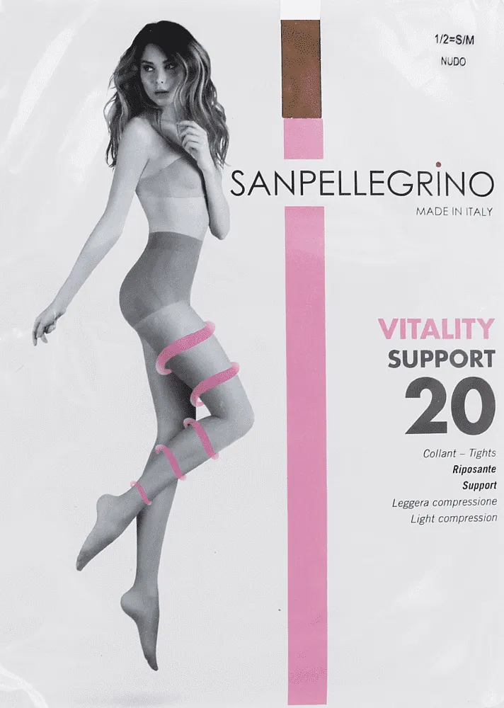 Beige tights "Sanpellegrino Vitality Support Nude 20 Den N1/2"
