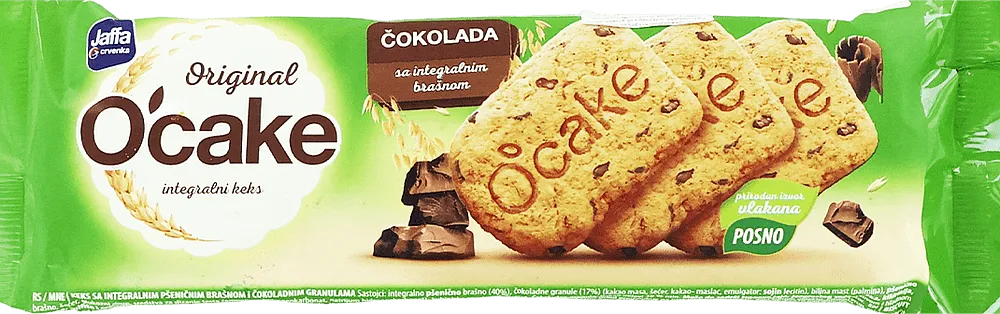 Cookies with chocolate pieces "Jaffa Ocake Original Cokolada" 115g
