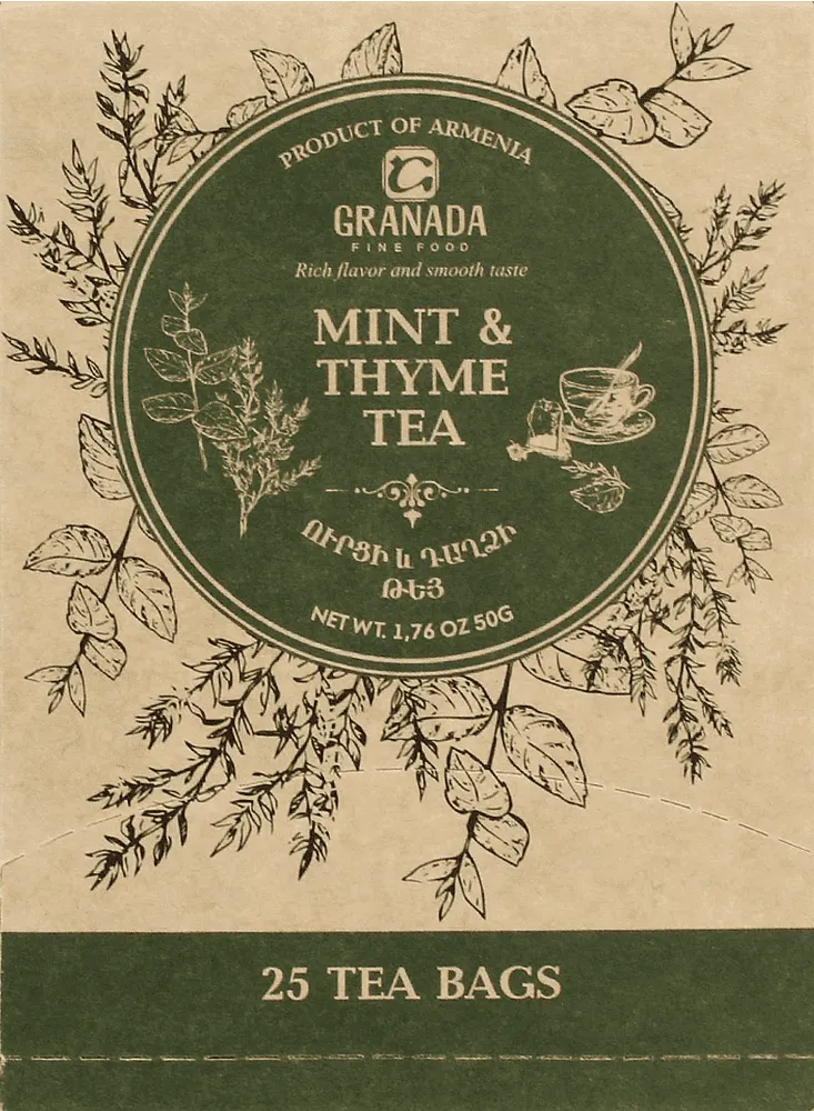 Herbal tea "Granada Wild Mint & Thyme" 25*2g
