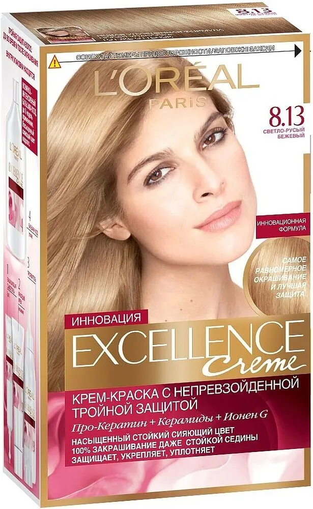 Краска для волос "L'Oreal Paris Excellence Crème" №813 