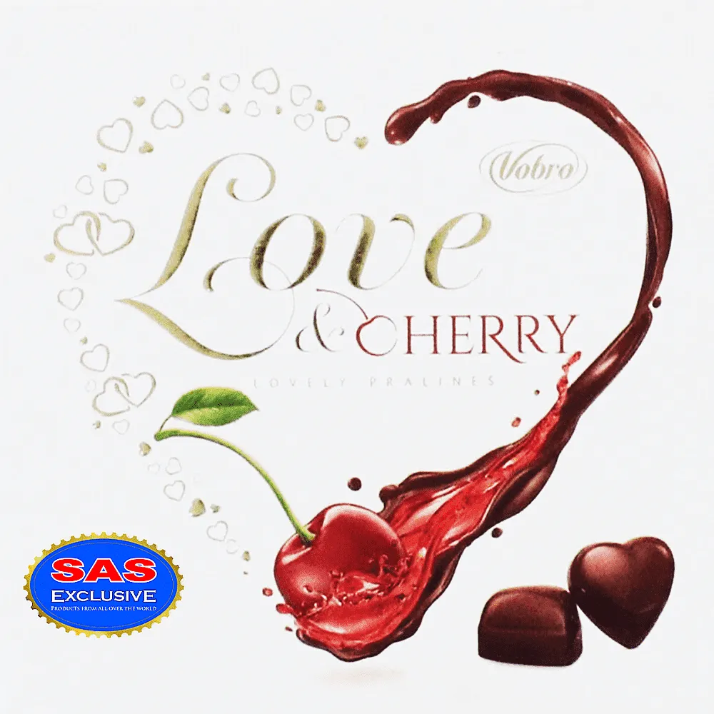 Chocolate candies "Vobro Love & Cherry" 45g
