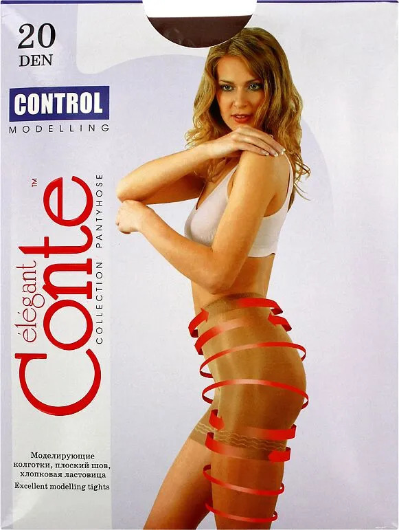 Колготки бронзовые "Conte Elegant Control 20 Den N2" 