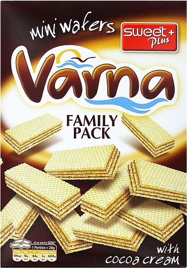 Վաֆլի կակաոյի միջուկով «Varna Family Pack» 280գ