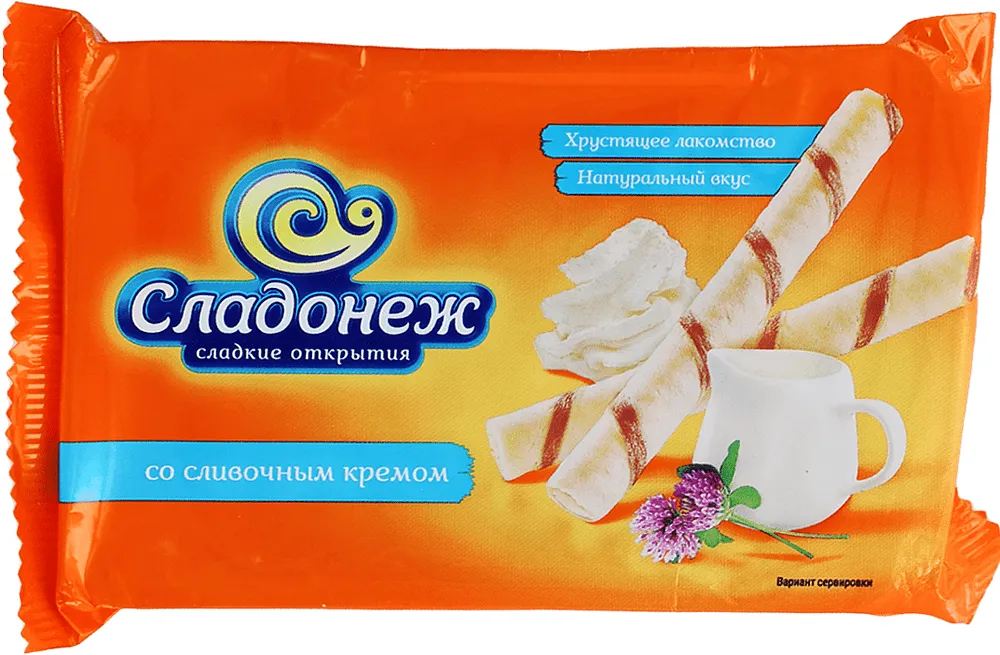 Wafer sticks with cream filling "Sladonej" 175g