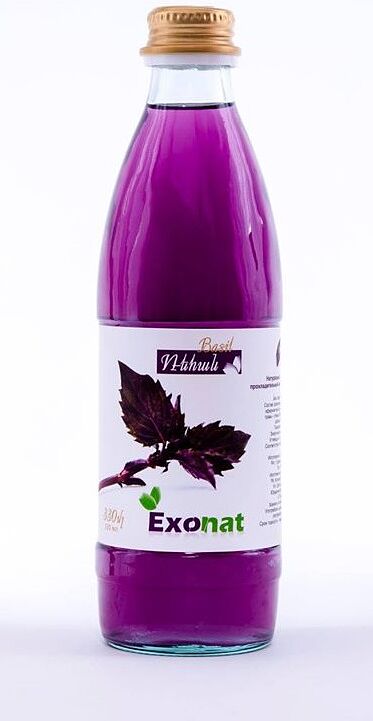 Освежающий газированный напиток "Экзонат" 330мл Базилик