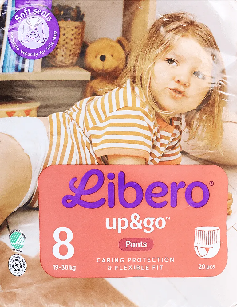 Վարտիք - տակդիրներ «Libero Up&Go N8» 19-30կգ, 20 հատ
