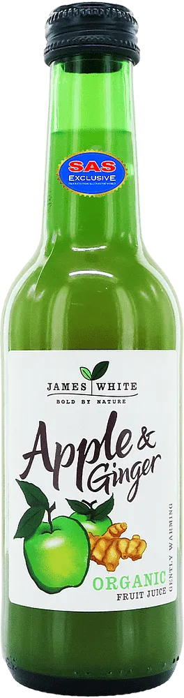 Apple & ginger juice "James White Organic" 250ml