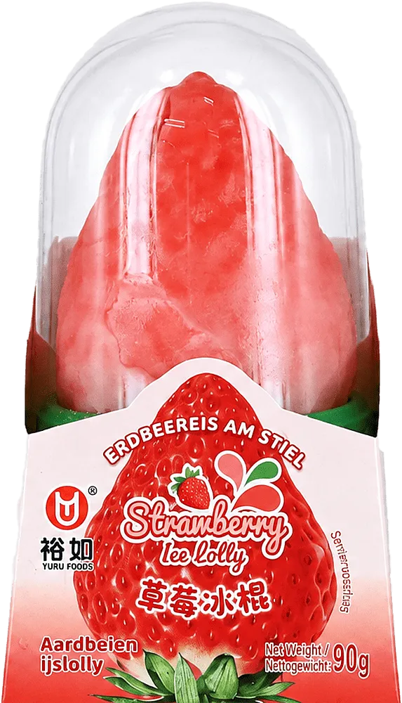 Strawberry ice-cream "Yuru Foods Erdbeereis" 90g
