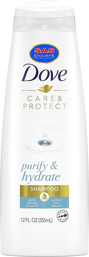 Shampoo-conditioner "Dove Care & Protect Purify & Hydrate" 355ml
