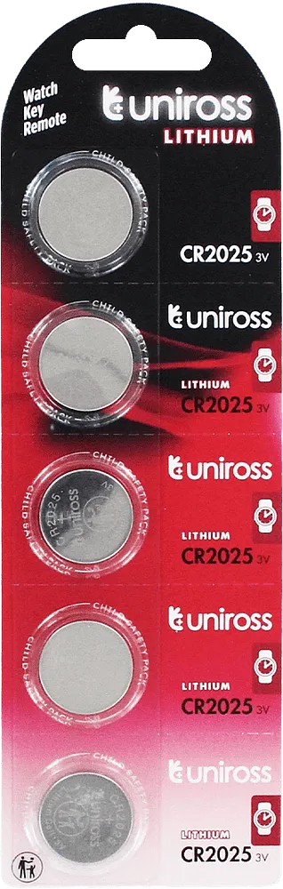 Lithium battery "Uniross CR2025" 1 pcs

