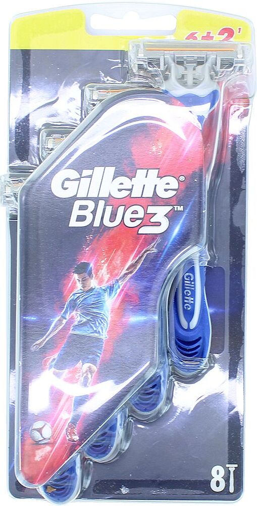 Shaving system "Gillette Blue 3" 8pcs