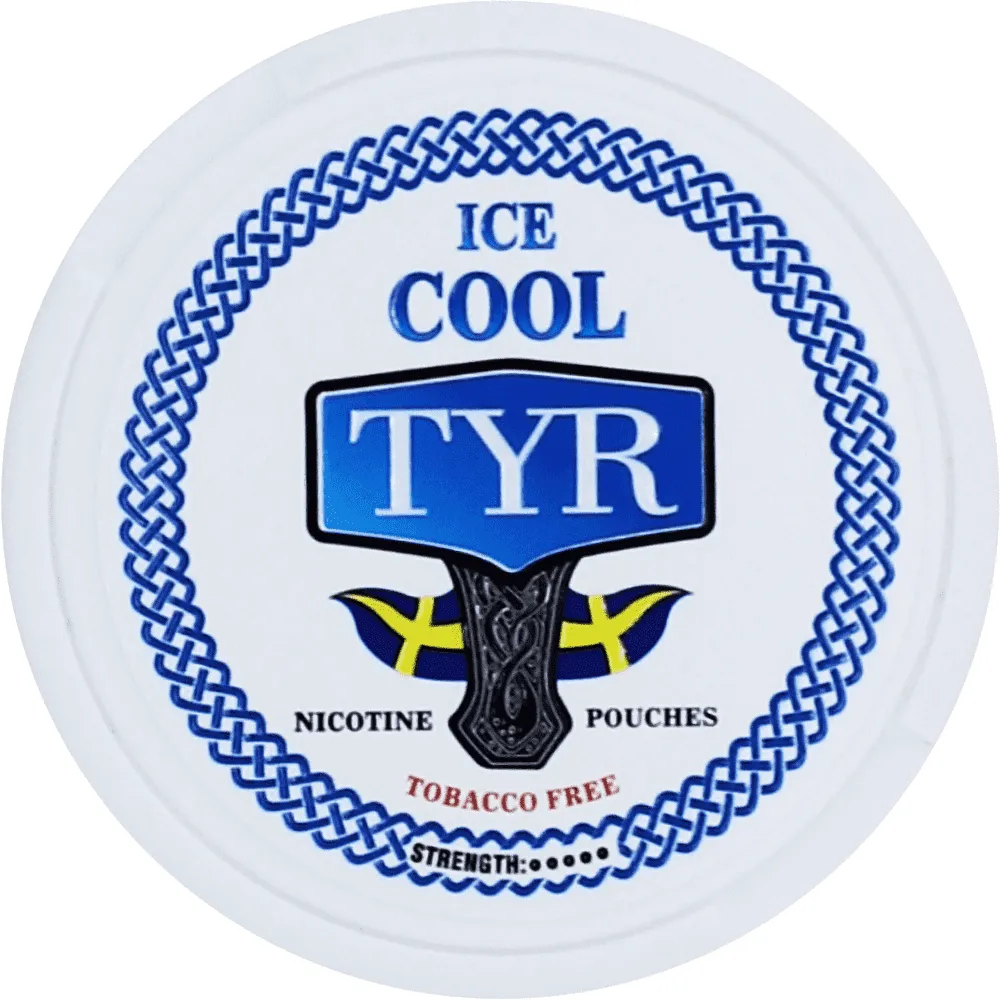 Nicotine ice cool pouches "TYR" 12g

