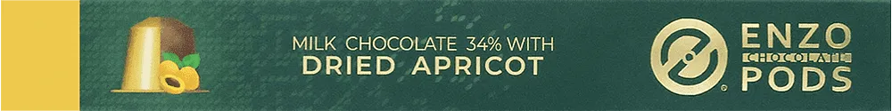 Chocolate capsules "Enzo Pods Dried Apricot" 70g ± 3.5g
