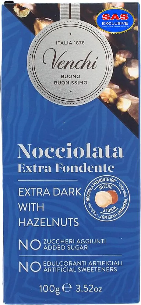 Bitter chocolate bar "Venchi" 100g 	