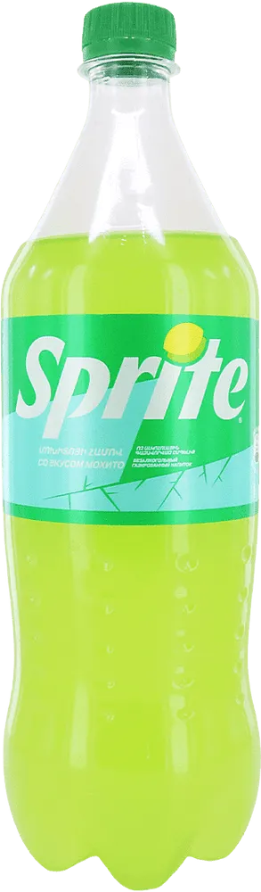 Refreshing carbonated mojito flavored drink "Sprite Mojito" 1l