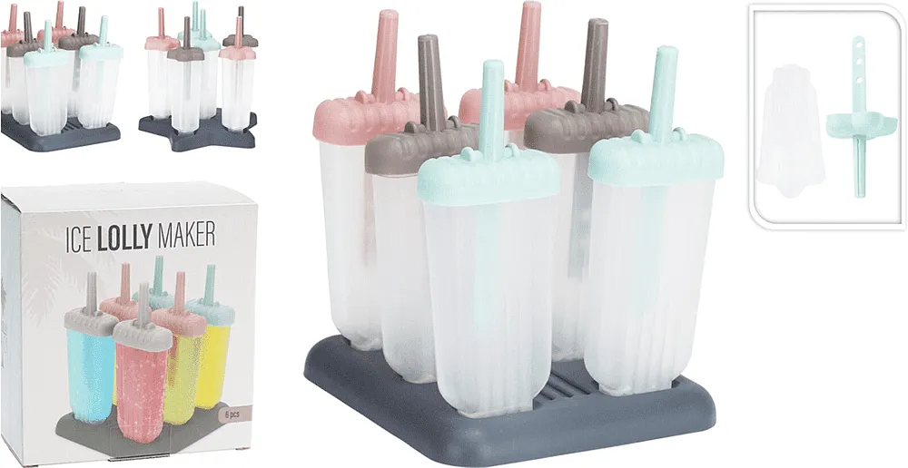 Ice cream mold 6 pcs
