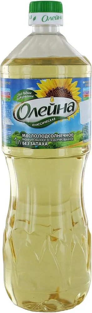 Масло подсолнечное "Олейна" 1л
