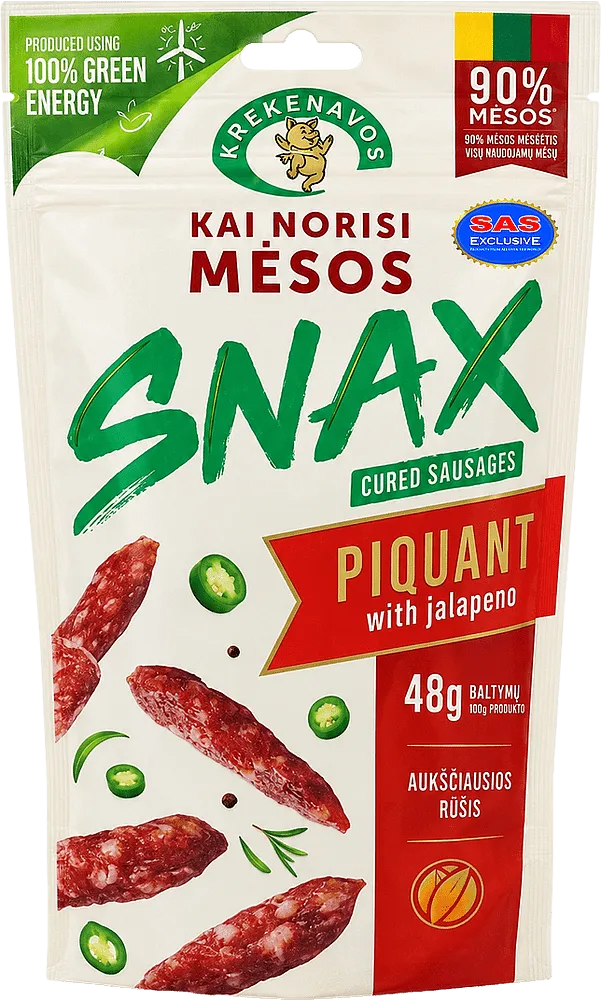 Dried sausage "Krekenavos Kai norisi Mesos Pikantiskos" 200g