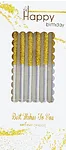Birthday candle "Happy Birthday" 6 pcs