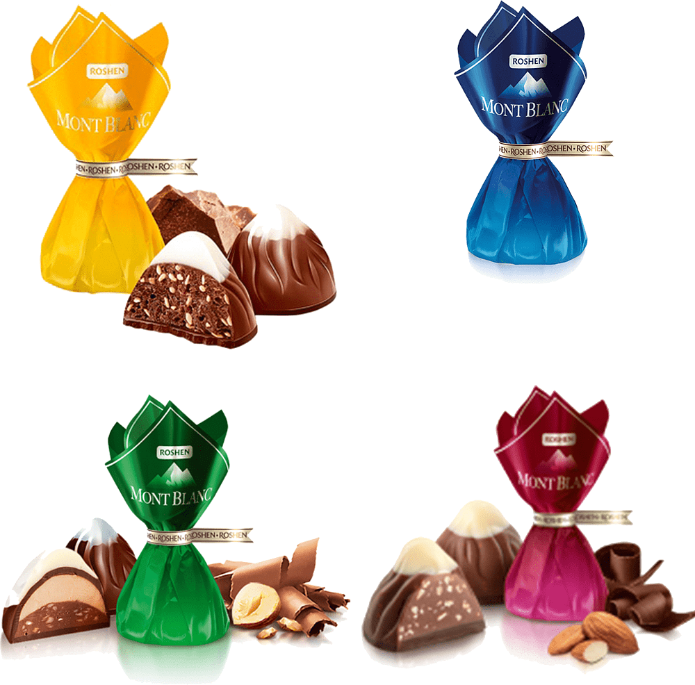 Chocolate candies  "Roshen Монблан"  