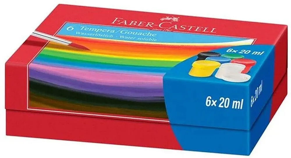 Gouache "Faber-Castell" 6 colors
