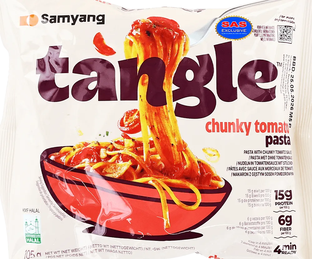 Noodles with tomato sauce "Samyang Tangle Chunky Tomato" 105g
