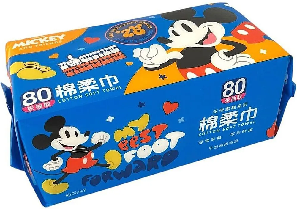 Cotton napkins "Disney Mickey & Friends" 80 pcs 	