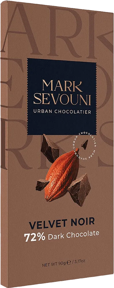 Dark chocolate bar "Mark Sevouni 72%" 90g