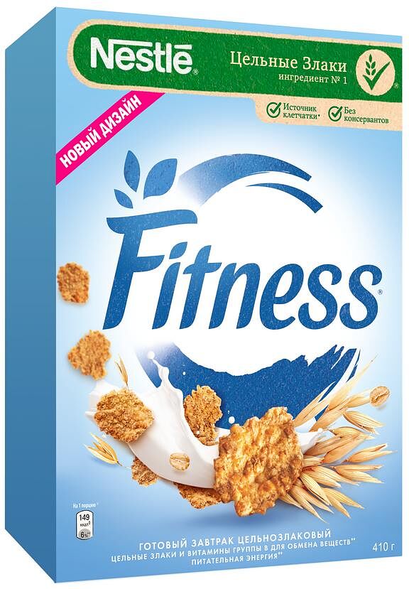Grain flakes "Nestle Fitness" 410g 
