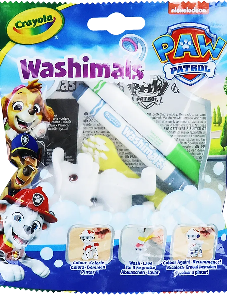 Coloring set "Crayola Washimals Paw Patrol"