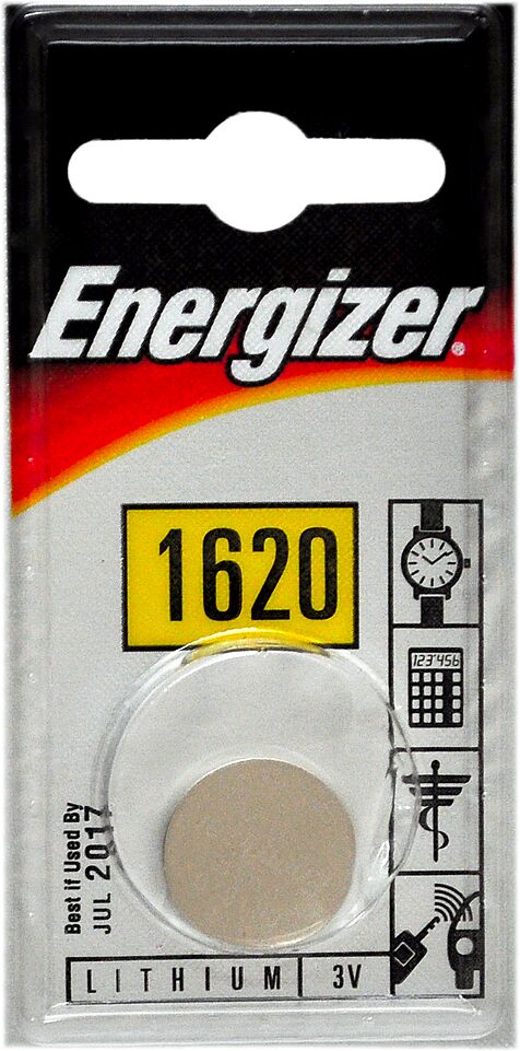 Լիթումային մարտկոց «Energizer CR1620 3V» 1 հատ
