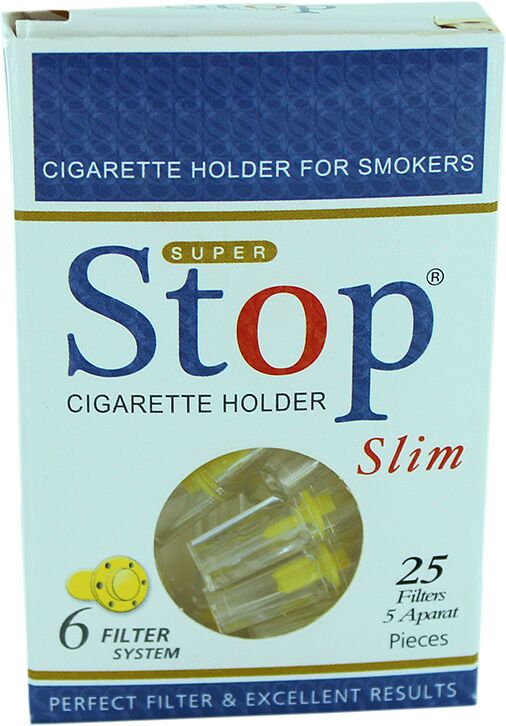 Фильтр для сигарет "Super Stop" 25шт